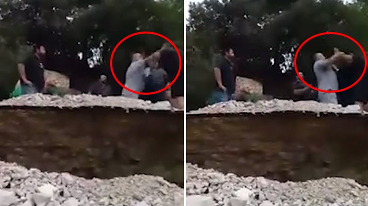 Yunan belediye başkanı, sel mağduruna tokat attı
