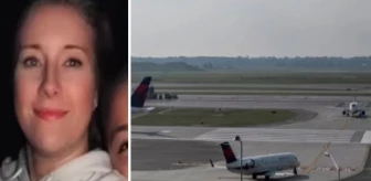 Havaalanına iniş yapan uçak çim biçen kadına çarptı