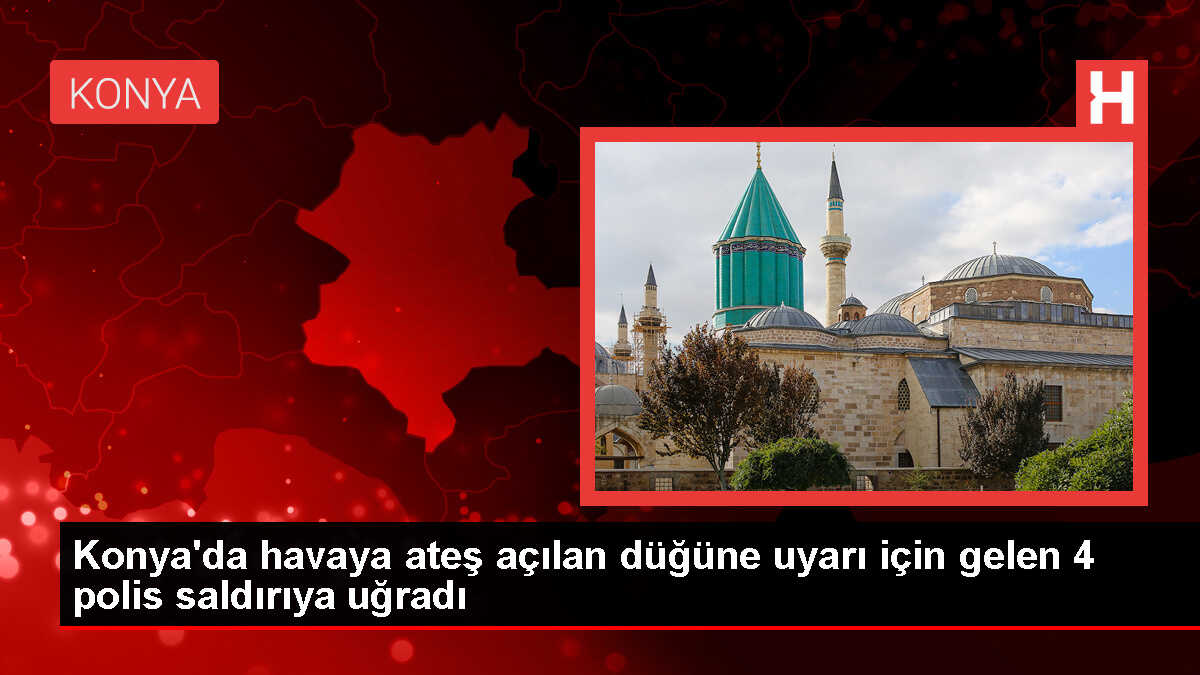 Konya'da düğünde polislere saldırı: 4 yaralı, 9 gözaltı