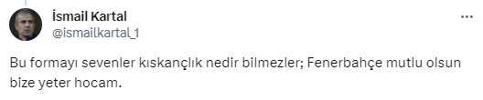 Rıdvan Dilmen'in sorusuna İsmail Kartal'dan taraftarı mest eden yanıt Rıdvan Dilmen'in sorusuna İsmail Kartal'dan taraftarı mest eden yanıt