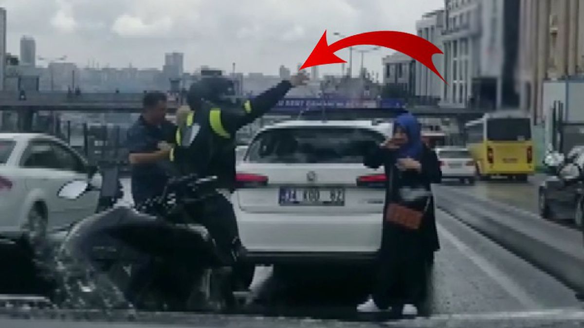 Bu da muştalı saldırgan! Yol verme kavgasında kimseye aldırmadan dehşet saçtı