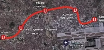 Pendik-Sabiha Gökçen Havalimanı Metro Hattı 1 Yılda 9 Milyon Yolcuya Hizmet Verdi