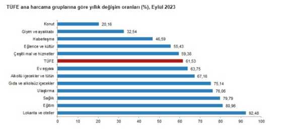 TÜİK Eylül 2023 enflasyon ne kadar? Enflasyon Eylül ayı yüzde kaç, ne kadar arttı?