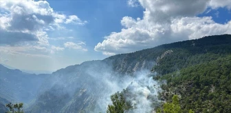 Burdur'daki Karanlıkdere Kanyonu'ndaki Orman Yangını Kontrol Altına Alındı