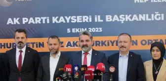 AK Parti Kayseri İl Başkanı Fatih Üzüm, 4. Olağanüstü Büyük Kongre ile ilgili basın toplantısı düzenledi