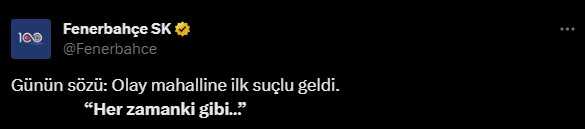 Ezeli rakipler bildiğiniz gibi! Fenerbahçe, Dursun Özbek'e iki cümlelik 'Günün sözü' ile yanıt verdi