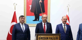 KKTC Cumhurbaşkanı Ersin Tatar Giresun Kalesini Ziyaret Etti