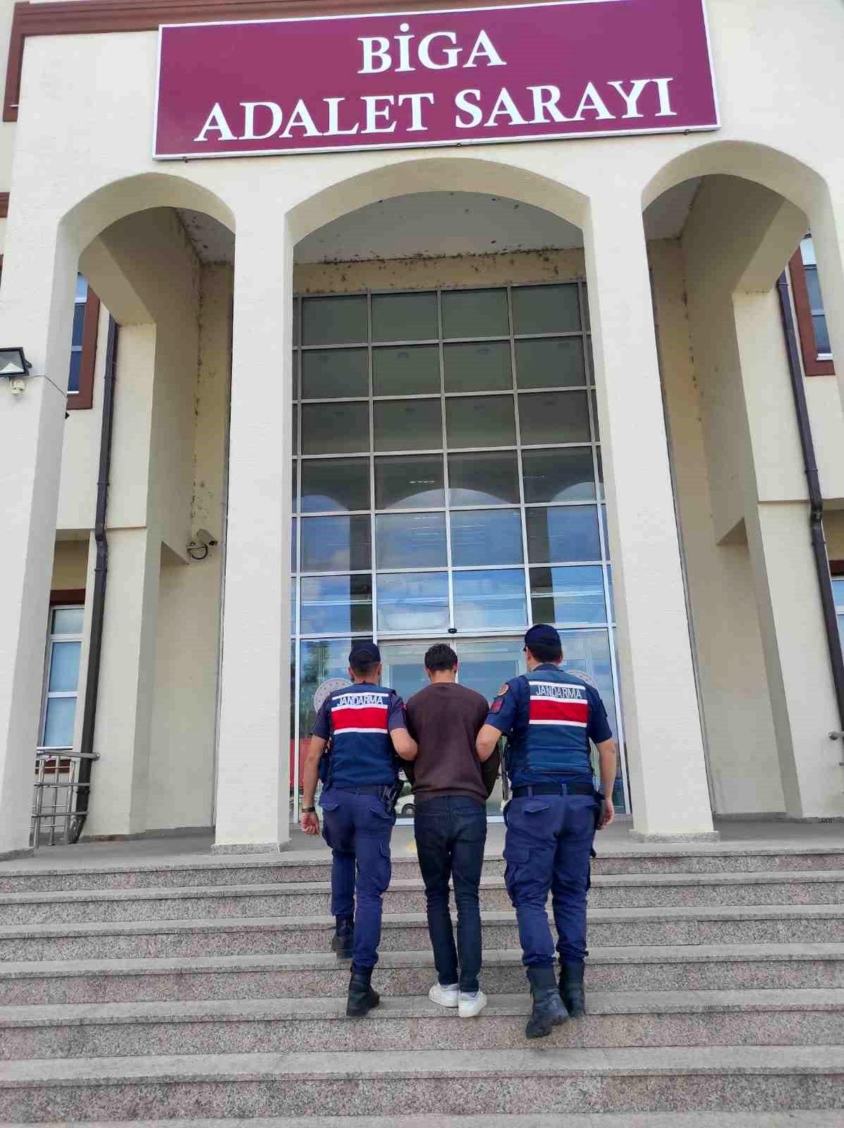Biga'da motosiklet hırsızı tutuklandı