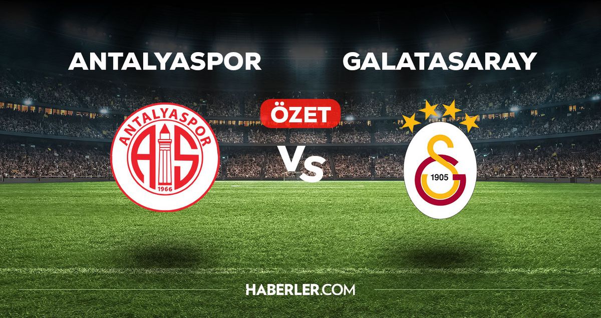 Antalyaspor - Galatasaray maç özeti! (VİDEO) Antalyaspor - Galatasaray maçı özeti izle! Golleri kim attı, maç kaç kaç bitti?