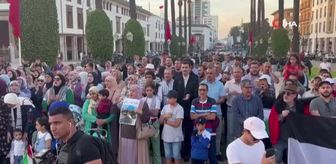Fas'ta Filistin'e Destek Gösterisi Düzenlendi