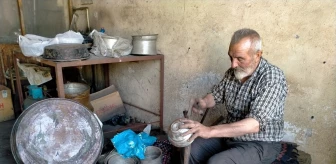 Tokat'ta 70 yıldır kalaycılık mesleğini sürdüren Ahmet Bilge