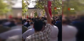Ankara'da Hacı Bayram Camii'nde İsrail Protestosu