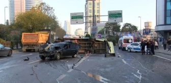 Beşiktaş'ta alkollü sürücü minibüse çarptı: 4 yaralı