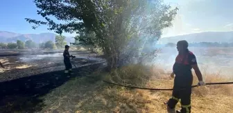Erzincan'da çıkan ot yangınları itfaiye tarafından söndürüldü