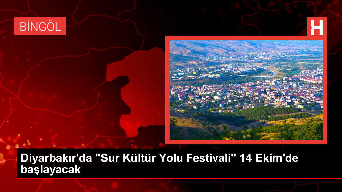 Diyarbakır'da 'Sur Kültür Yolu Festivali' 14 Ekim'de başlayacak