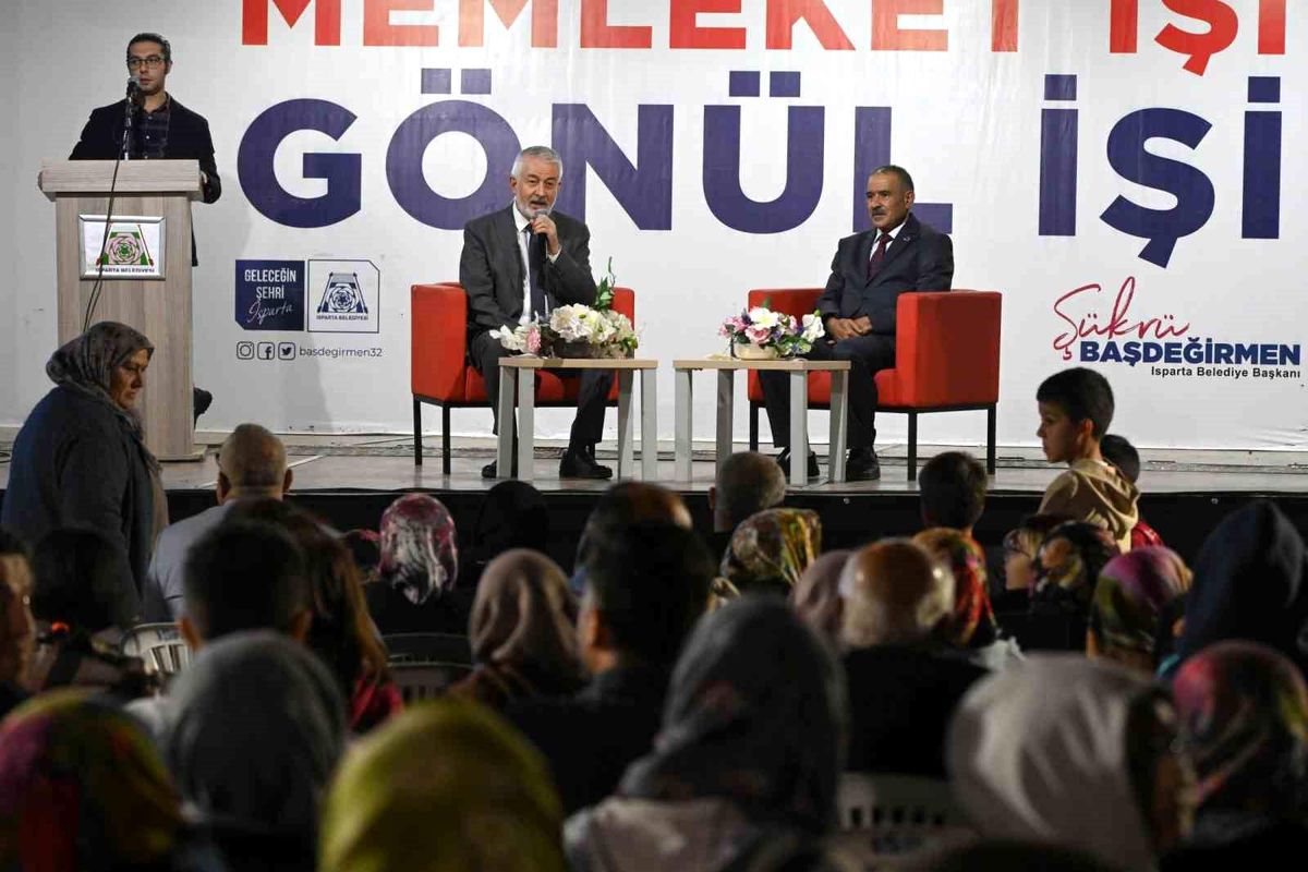 Isparta Belediye Başkanı Şükrü Başdeğirmen Mahalle Meclisi Buluşmaları'nda vatandaşlarla bir araya geldi
