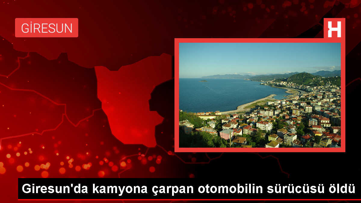 Giresun'da Otomobilin Kamyona Çarpması Sonucu Bir Kişi Hayatını Kaybetti