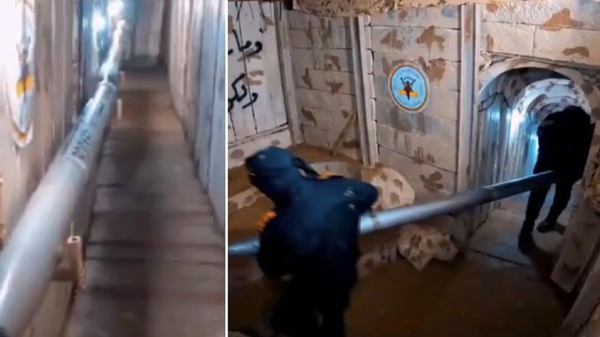 İsrail'e gözdağı! Hamas yeraltı tünellerinde sakladığı füzelerin görüntülerini yayınladı