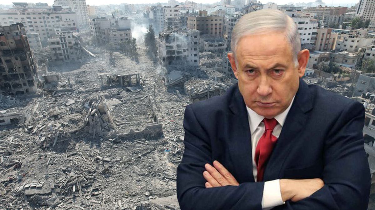 Netanyahu, Gazze'yi yerle bir ettikleri anları bu notla paylaştı: Tüm gücümüzle devam edelim