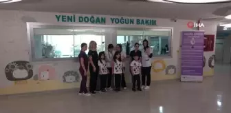 Üçüz kardeşler, doğdukları Tekden Hastanesi'ni 8 sene sonra ziyaret etti