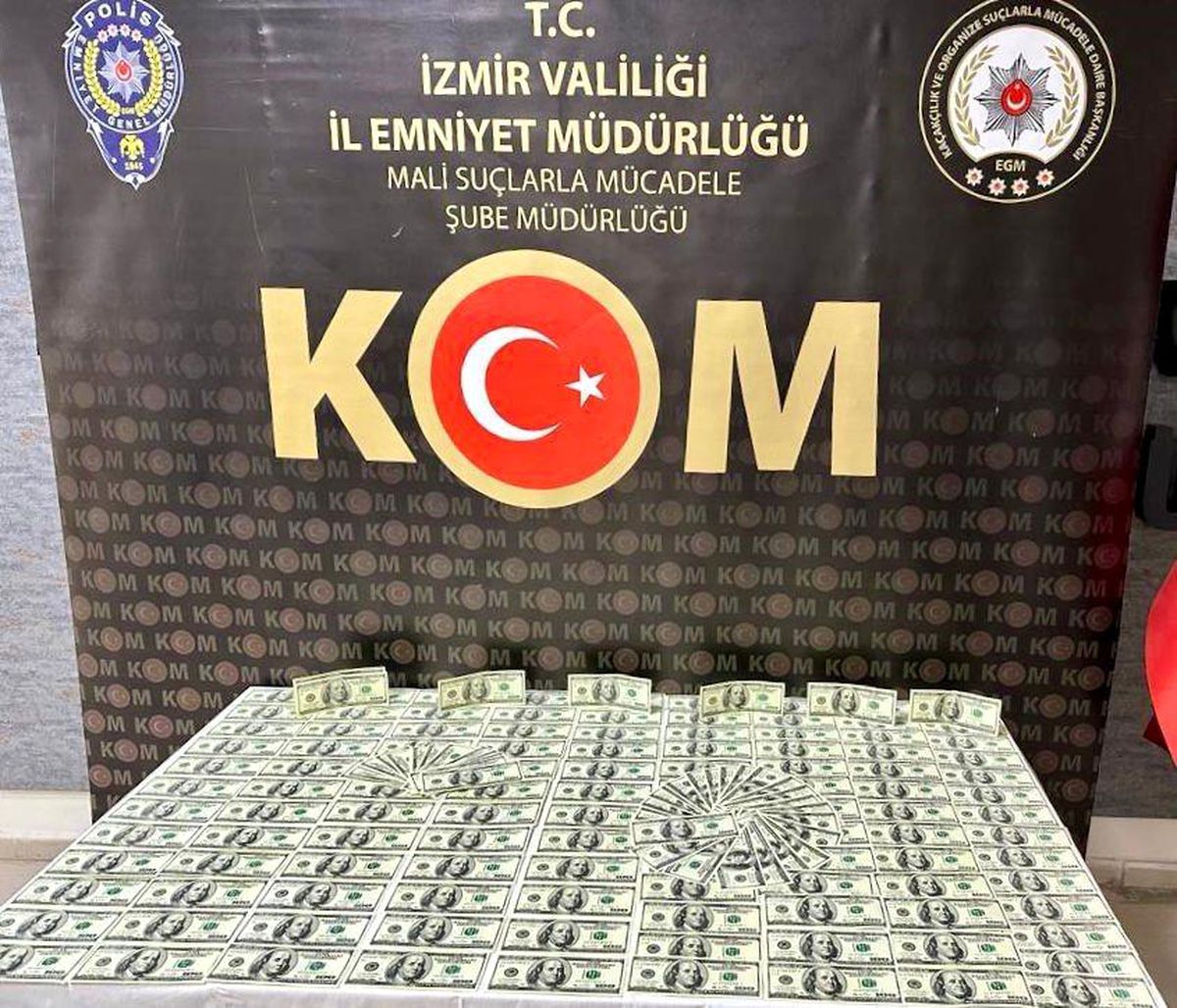 İzmir'de 19 bin 500 dolar sahte para operasyonu