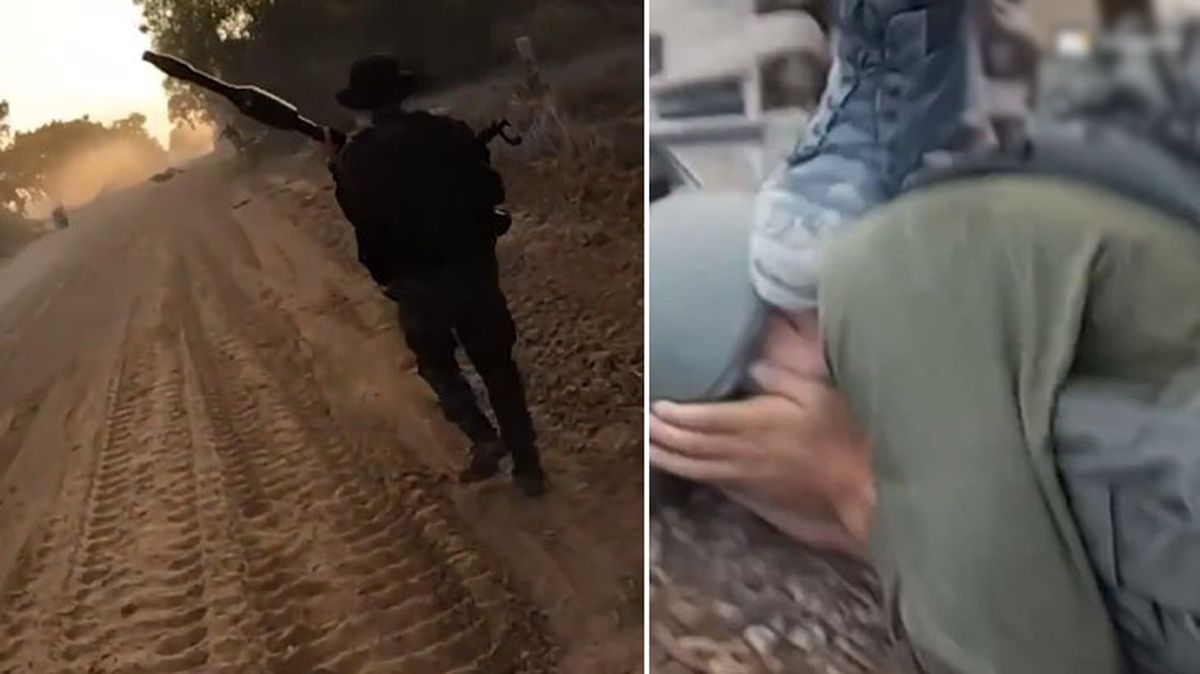 Kassam Tugayları'nın Kissufim'de bir grup İsrail askerini esir aldığı görüntüler ortaya çıktı