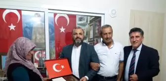 Kütahya İl Müftüsü Dr. İrfan Açık Gediz'de şehit ailesini ziyaret etti