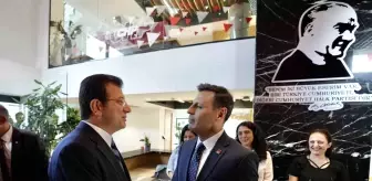 İmamoğlu, yeni CHP İstanbul İl Başkanı Özgür Çelik'i ziyaret etti
