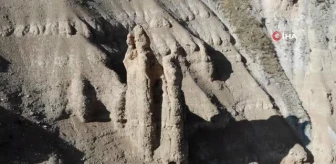 Tokat'ın peri bacaları: Boyları 10 metreyi buluyor