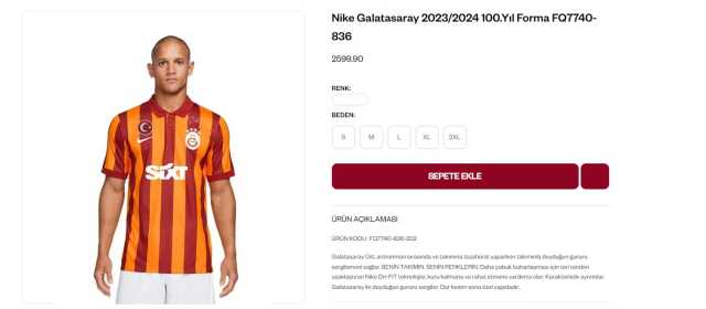 Galatasaray'dan Cumhuriyetin 100. yılına özel forma! Atatürk detayı taraftarı mest etti