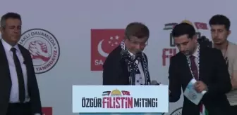 Ahmet Davutoğlu, Filistin'e Destek Mitinginde: 'Orada 75 Yıldır Süren Bir Zulüm Var Bunun Vebali Bütün İslam Dünyası Üzerindedir'