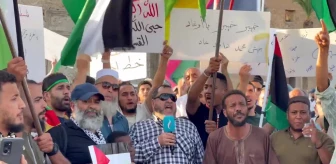 Libya'da Filistinlilere Destek İçin Büyük Bir Protesto Gösterisi Düzenlendi