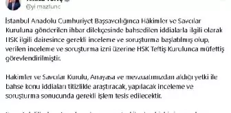 Adalet Bakanı Yılmaz Tunç, İddialarla İlgili Soruşturma Başlatıldığını Açıkladı