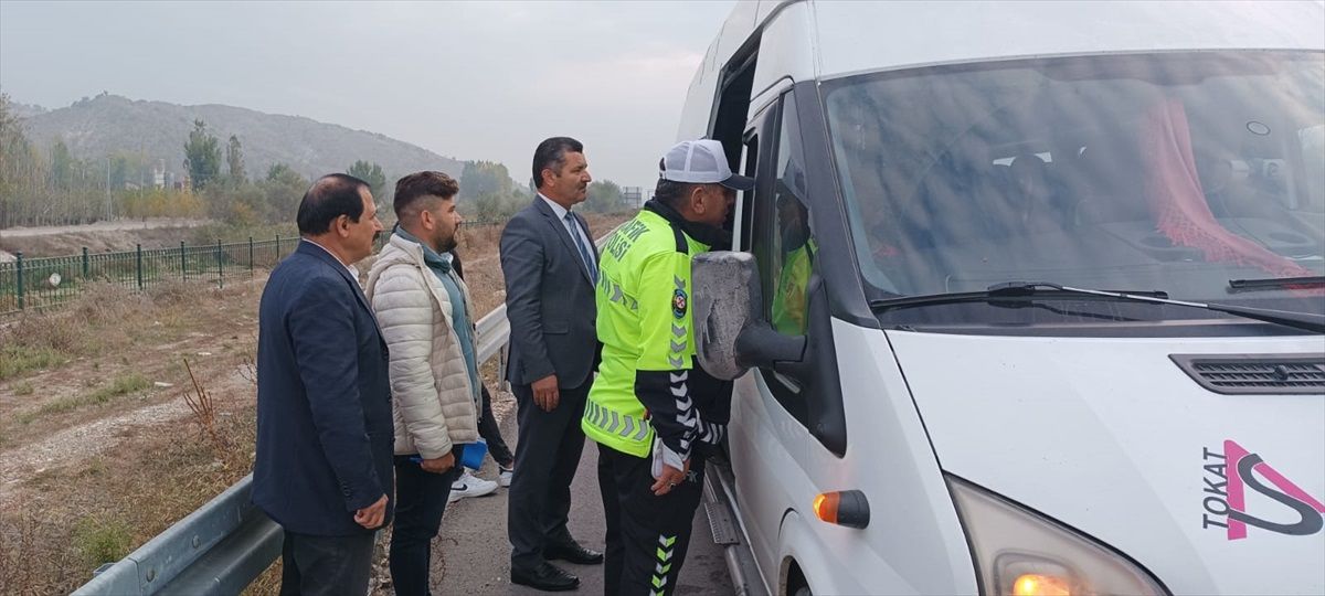 Tokat'ta okul servislerinin denetimi gerçekleştirildi