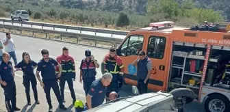 Aydın'da otomobilin devrilmesi sonucu 1 kişi öldü, 2 kişi yaralandı