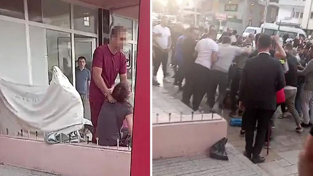Eski eşini bıçaklayan kocaya vatandaş ve esnaftan meydan dayağı! Canını zor kurtardı