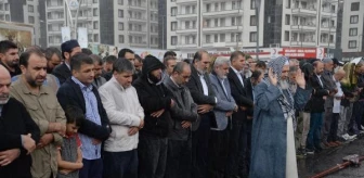 Diyarbakır'da sağanak altında Filistinliler için gıyabi cenaze namazı