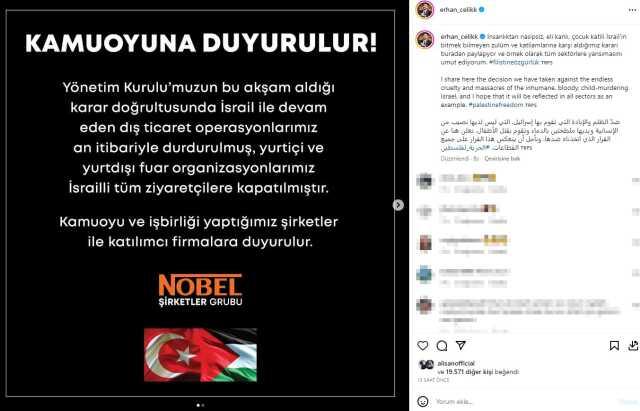 Erhan Çelik'in başında olduğu fuar şirketi, Gazze'deki hastane baskını sonrası etkinliklerini İsrailli katılımcılara kapattı Erhan Çelik'in başında olduğu fuar şirketi, Gazze'deki hastane baskını sonrası etkinliklerini İsrailli katılımcılara kapattı