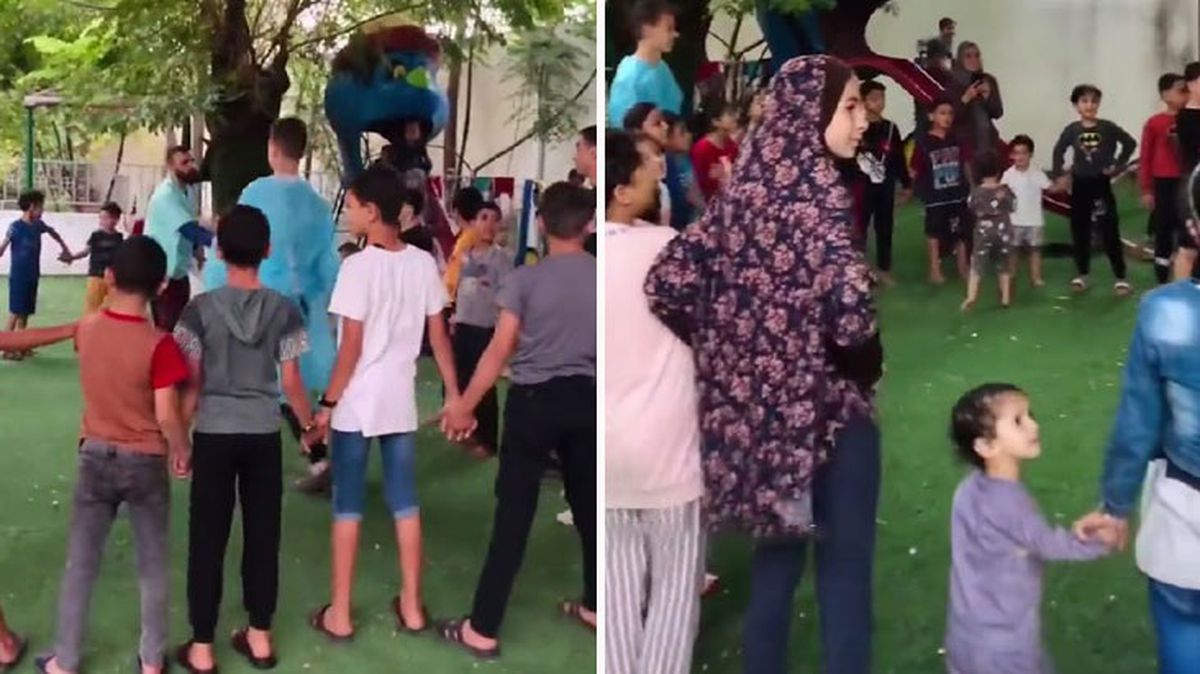 Geriye gülerek oynadıkları anlar kaldı! İşte İsrail'in hedef aldığı hastanede 22 saat önce çekilen görüntüler