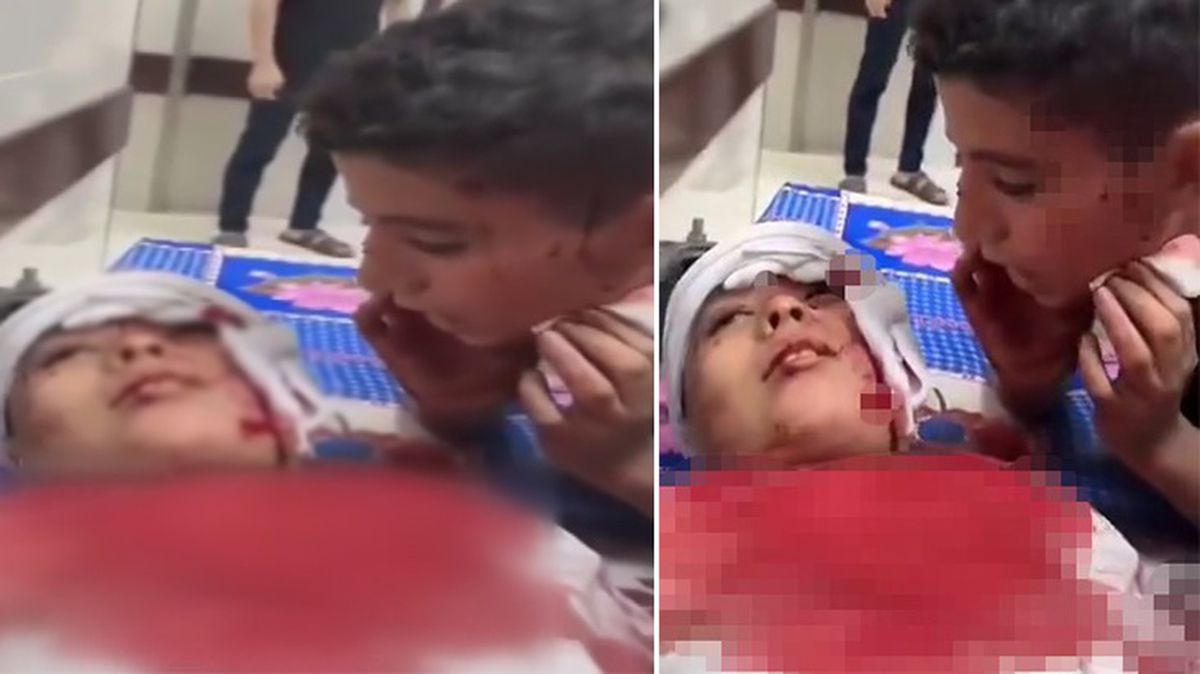 İsrail'in katliamından sağ çıkan çocuk, yaralı kardeşine kelime-i şehadet getirtti