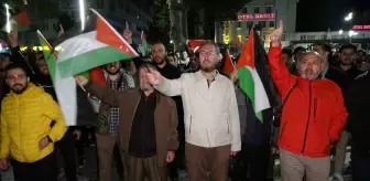 Kütahya'da İsrail'in Gazze'deki hastaneye saldırısı protesto edildi