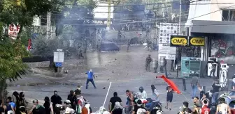 Beyrut'ta Filistin'e Destek Protestosuna Polis Müdahalesi