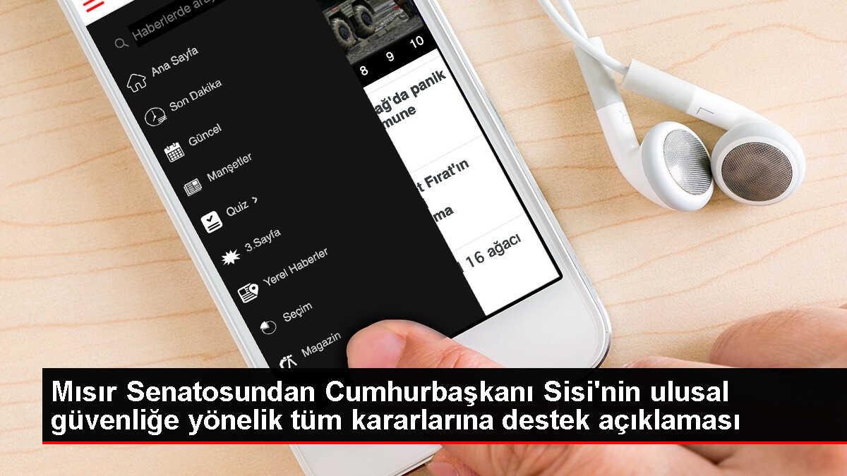 Mısır Senatosundan Cumhurbaşkanı Sisi'nin ulusal güvenliğe yönelik tüm kararlarına destek açıklaması