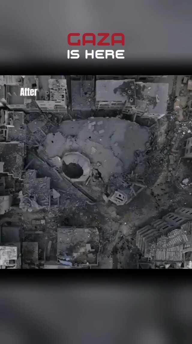Resmen haritadan silindi! İşte bombaların yağmur gibi yağdığı Gazze'nin öncesi ve sonrası