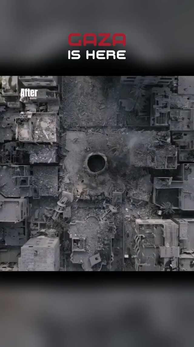 Resmen haritadan silindi! İşte bombaların yağmur gibi yağdığı Gazze'nin öncesi ve sonrası