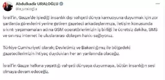 Bakan Uraloğlu, Gazetecilere İsrail ve Filistin'deki Gelişmeleri Takip İçin İletişim Kolaylığı Sağlıyor