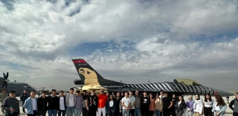 Konya'da Cahit Zarifoğlu Anadolu Lisesi öğrencilerine jet üssü gezisi düzenlendi
