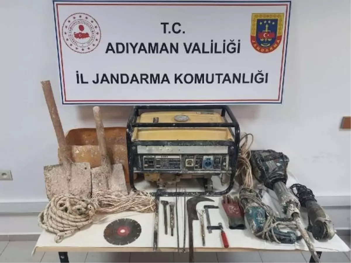 Adıyaman'da Kaçak Kazı Yapan 5 Kişi Gözaltına Alındı