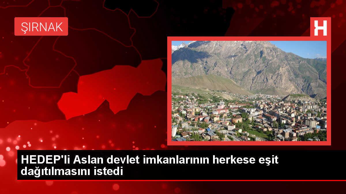 HEDEP Milletvekili Nevroz Uysal Aslan: Devlet imkanları eşit ve adil dağıtılmalı