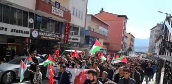 İsrail'in Gazze'deki katliamları Van, Hakkari ve Bitlis'te protesto edildi